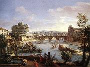 WITTEL, Caspar Andriaans van The Castel Sant Angelo from the South France oil painting reproduction